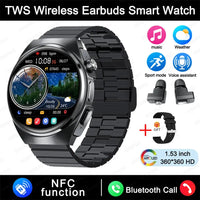 For Xiaomi New 2 in 1 Smart Watch With Earbuds Smartwatch TWS Bluetooth Earphone Heart Rate Blood Pressure Monitor Sports Watch