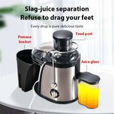 400W centrifugal electric juicer 3-inch large bore fruit  vegetable juicer 2-speed mixer blender