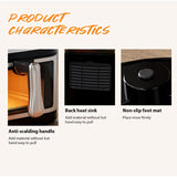 1400W 8L Air Fryer Stainless Steel Visible wide Capacity Electric Oven Touch glass Multifunctional Electric Fryer