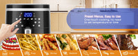 AIGOSTAR 7L 1900W Intelligent Oil Free Air Fryer Wifi connection. LED touch screen, 7 preset functions + keep warm and manual mode, BPA free