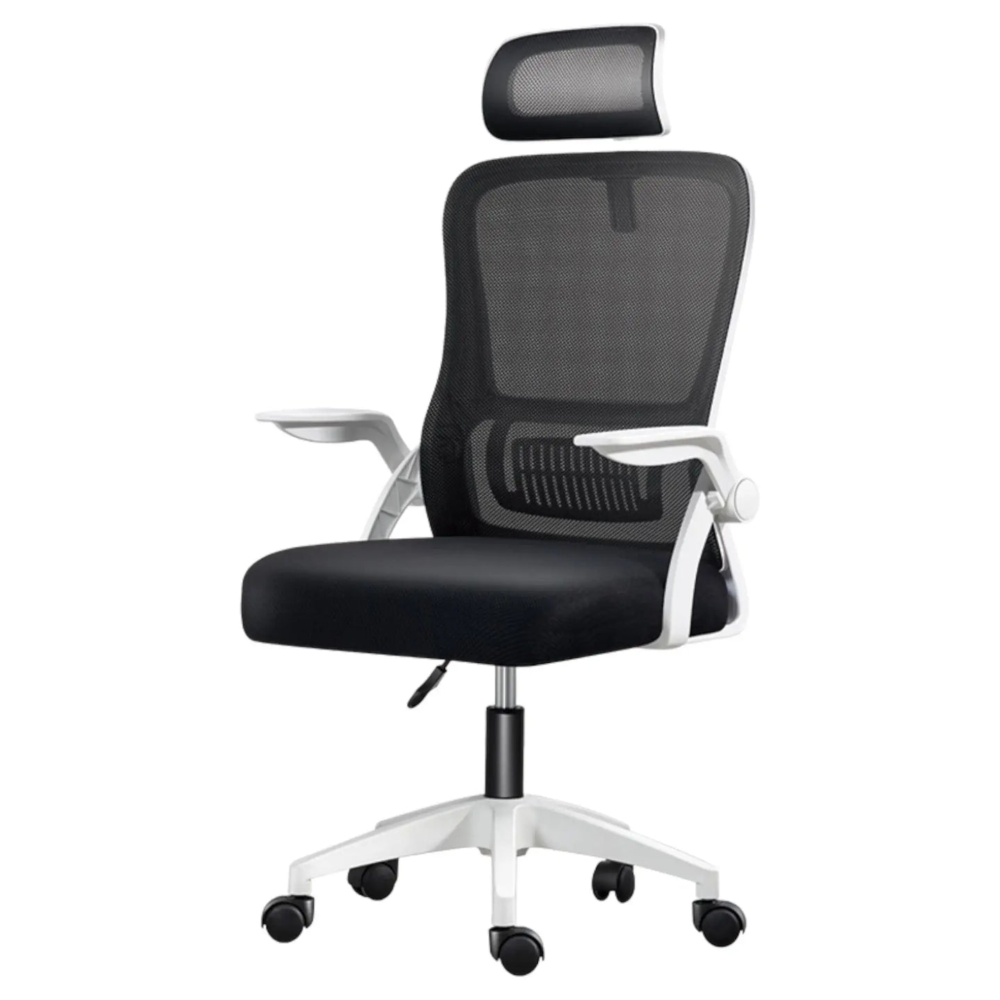 Office Chair, for Gaming, Ergonomic Desk with Headrest, Adjustable and with Lumbar Support Breathable Mesh Backrest 90 Folding Armrests °    360 Swivel °   (Sf168-001 6190 D1)