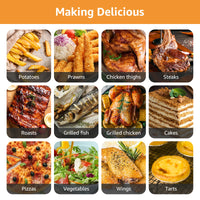 AIGOSTAR 7L 1900W Intelligent Oil Free Air Fryer Wifi connection. LED touch screen, 7 preset functions + keep warm and manual mode, BPA free