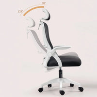 Office Chair, for Gaming, Ergonomic Desk with Headrest, Adjustable and with Lumbar Support Breathable Mesh Backrest 90 Folding Armrests °    360 Swivel °   (Sf168-001 6190 D1)