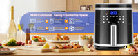 AIGOSTAR 7L 1900W Intelligent Oil Free Air Fryer Wifi connection. LED touch screen, 7 preset functions + keep warm and manual mode, BPA free