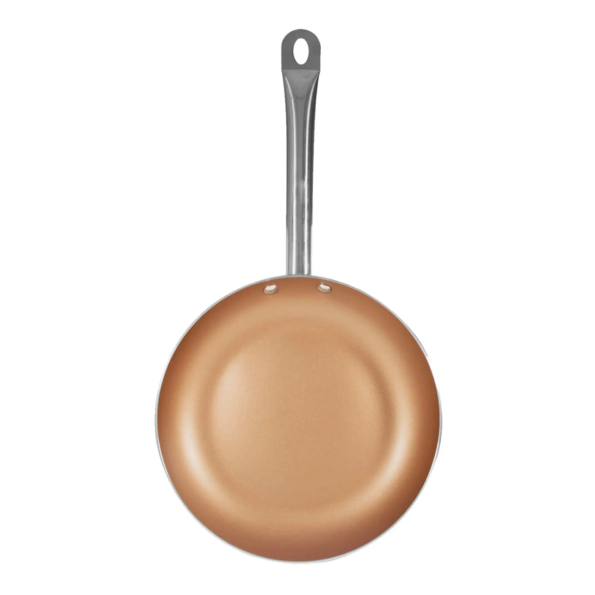 San Ignacio Optimum Copper 20/24/28cm (2 with Lid) Pressed Aluminum-Non-Stick-Induction Fit Set of 3 Pans