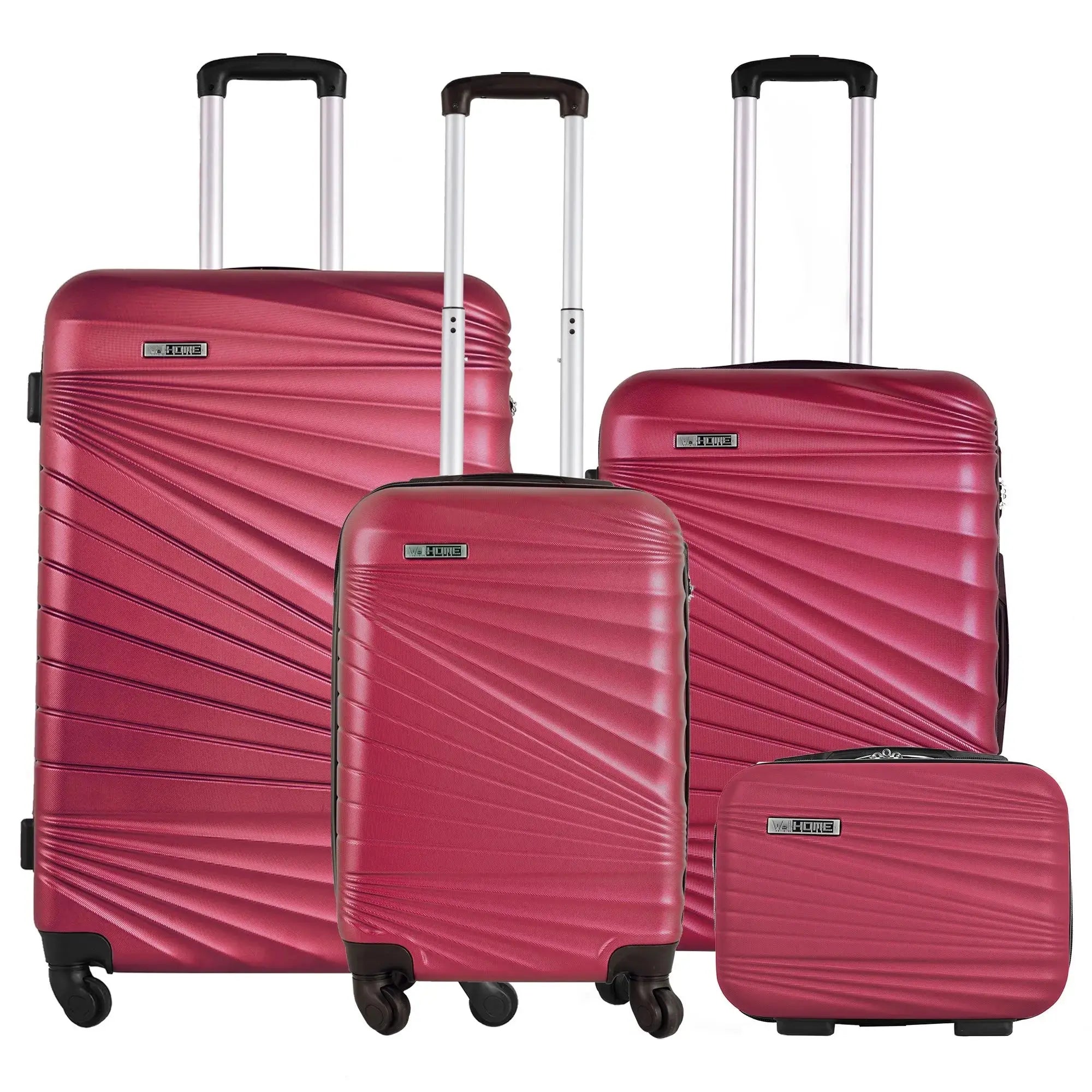 Travel Suitcases Well Home Furniture & Decoration Set of 3/4 Cabin Suitcases 56Cm/Medium 66Cm/Large 76cm and Toiletry Bag 23cm