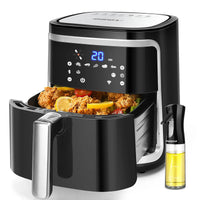 AIGOSTAR 7L 1900W Intelligent Oil Free Air Fryer Wifi connection. LED touch screen, 7 preset functions + keep warm and manual mode, BPA free