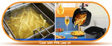 AIGOSTAR 7L 1900W Intelligent Oil Free Air Fryer Wifi connection. LED touch screen, 7 preset functions + keep warm and manual mode, BPA free