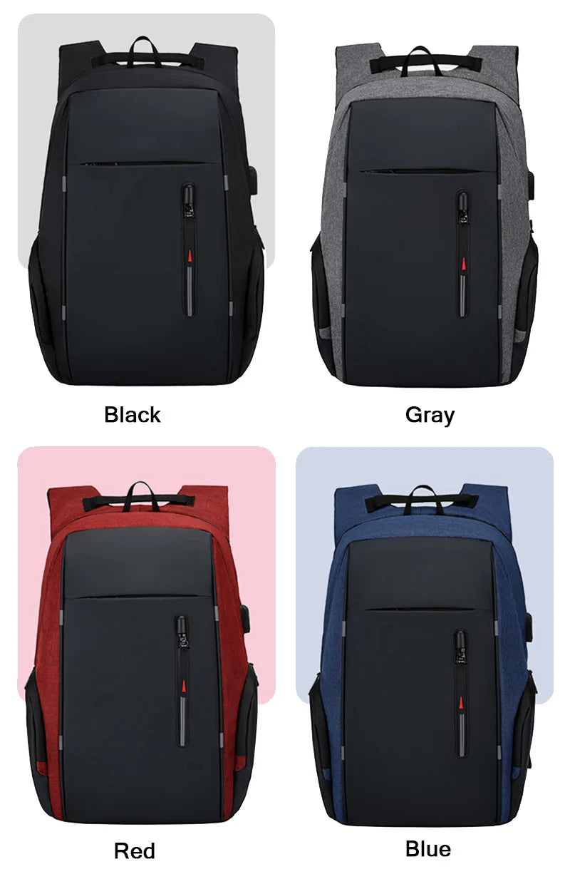 Backpack Men USB Charging Waterproof 15.6 Inch Laptop Casual Oxford Male Business Bag Mochila Computer Notebook Backpacks