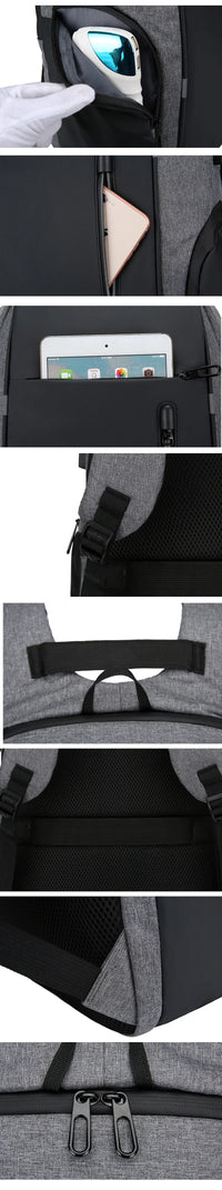 Backpack Men USB Charging Waterproof 15.6 Inch Laptop Casual Oxford Male Business Bag Mochila Computer Notebook Backpacks