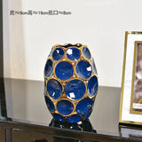 Modern light luxury vase living room flower arrangement European creative ceramic dried flower decoration simulation floral