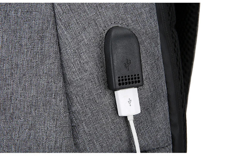 Backpack Men USB Charging Waterproof 15.6 Inch Laptop Casual Oxford Male Business Bag Mochila Computer Notebook Backpacks