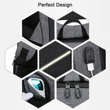 Backpack Men USB Charging Waterproof 15.6 Inch Laptop Casual Oxford Male Business Bag Mochila Computer Notebook Backpacks