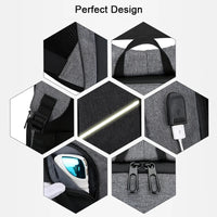 Backpack Men USB Charging Waterproof 15.6 Inch Laptop Casual Oxford Male Business Bag Mochila Computer Notebook Backpacks