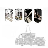 2022 Women Handbag Leather Shoulder Bags Fashion Totes Female Purse Six-Piece Set Designer Brand Large Capacity Casual