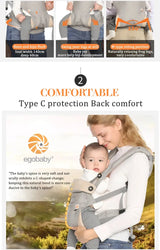 Egobaby Breeze Baby Carrier Multifunction Breathable Infant Carrier Backpack Kid Carriage Toddler baby Sling Wrap Suspenders 360