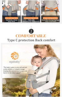 Egobaby Breeze Baby Carrier Multifunction Breathable Infant Carrier Backpack Kid Carriage Toddler baby Sling Wrap Suspenders 360