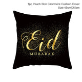 Eid Mubarak Cushion Cover Ramadan Decoration For Home 2025 Muslim Party Decor Islam Gifts Eid Al Adha Ramadan Kareem Pillow Case