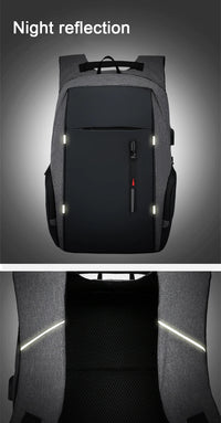 Backpack Men USB Charging Waterproof 15.6 Inch Laptop Casual Oxford Male Business Bag Mochila Computer Notebook Backpacks