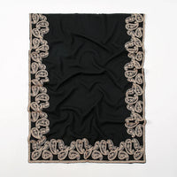 New Embroidery Cotton Hijab Scarf For Women Foulard Elegant Flower Long Scarf Headscarf Wraps Bandana Muslim Hijab Shawl Travel