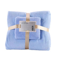 2-piece set of soft coral velvet bath towels, suitable for adult hotels and spas with towels and towels