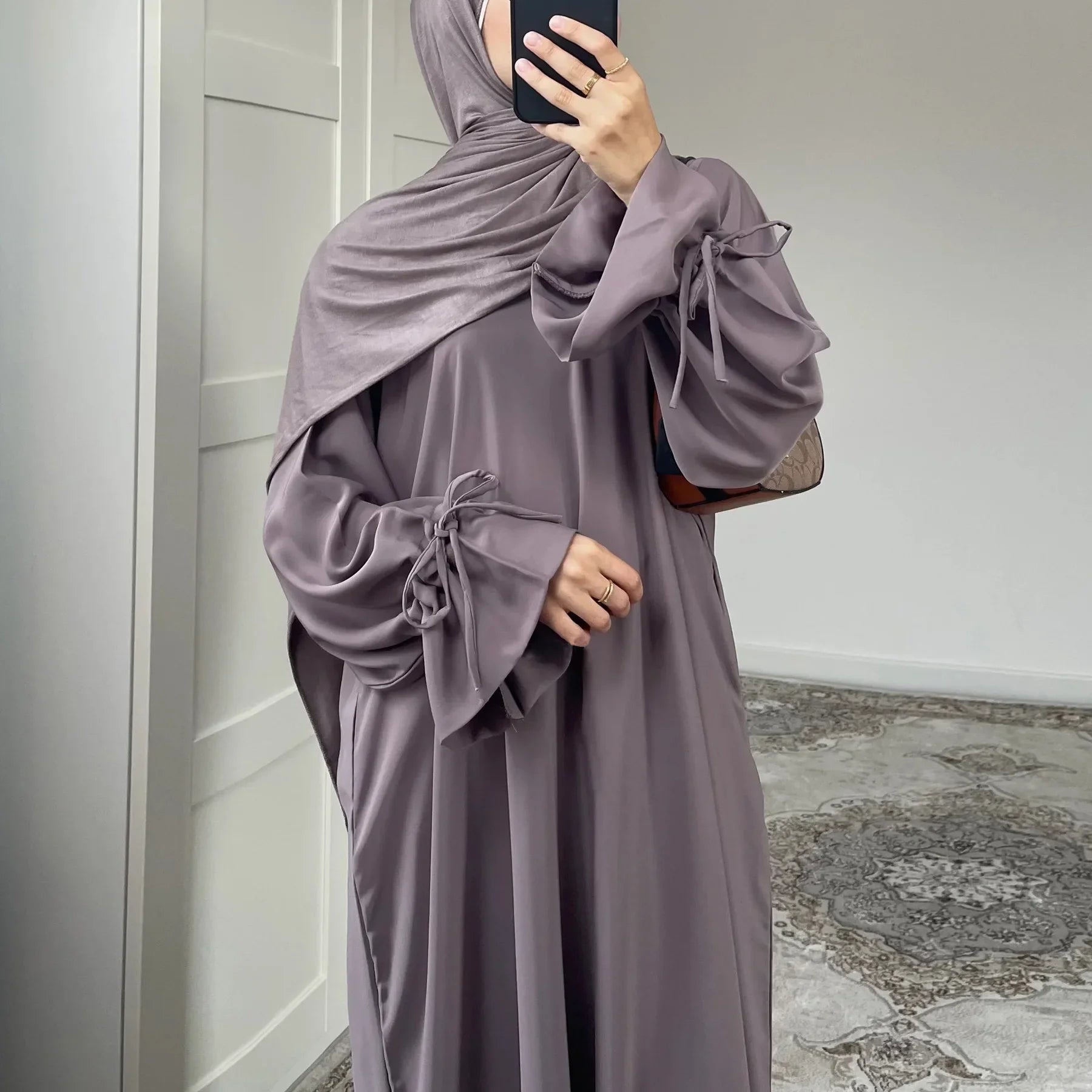 Ramadan Eid Plain Black Abaya Dubai Women drawstring Islam Muslim Maxi Kaftan Dress Kebaya Caftan Marocain Robe Femme Musulmane
