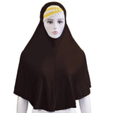 Muslim Women Instant Hijab Prayer Full Cover Chemo Cap One Piece Amira Scarf Shawls Veil Islamic Ramadan Khimar Turban Headwrap