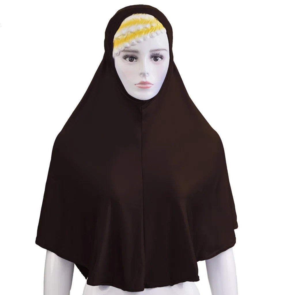 Muslim Women Instant Hijab Prayer Full Cover Chemo Cap One Piece Amira Scarf Shawls Veil Islamic Ramadan Khimar Turban Headwrap