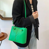 Designer Bag Knot Handle Bucket Bags for Women 2023 Brands Purses and Handbags Commute Black Shoulder Crossbody Bag Tote Clutch
