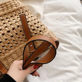 Summer Straw Beach Tote