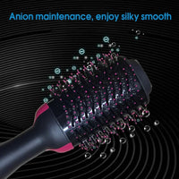 2025 New 3-in-1 Hot Air Comb Fluffy Comb Without Damaging Hair Dry And Wet Roll Straight Dual-Use Negative Ion Styling Comb