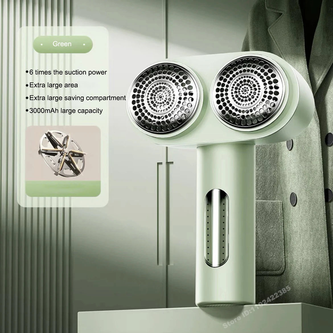 3000mAh Lint Remover For Clothing Rechargeable Digital Display Fabric Shaver Professional Household Portable Hair ball Trimmer