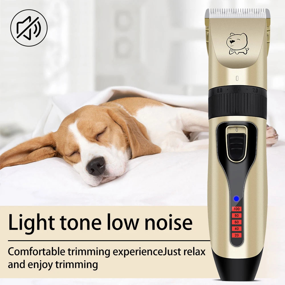 Electric Dog Clippers Professional Pet Hair Trimmer Dogs Grooming Hairdresser Hair Cutter Cat Hair Cutting Remover Machine Kit