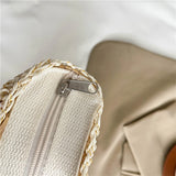 Summer Large Capacity Hand Knitting Straw Bag with Inner Pocket Casual Crochet Beach Handbag Travel Vacation Shopping Tote 2025