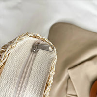 Summer Large Capacity Hand Knitting Straw Bag with Inner Pocket Casual Crochet Beach Handbag Travel Vacation Shopping Tote 2025