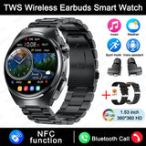 For Xiaomi New 2 in 1 Smart Watch With Earbuds Smartwatch TWS Bluetooth Earphone Heart Rate Blood Pressure Monitor Sports Watch