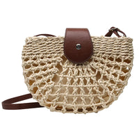 Summer Straw Bag - Fashion Semicircle