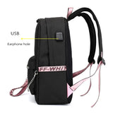Usb School Bags For Girls Casual Backpack Teenagers Children Bookbags Large Capacity Middle High College Teen Schoolbag