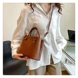 Designer Bag Knot Handle Bucket Bags for Women 2023 Brands Purses and Handbags Commute Black Shoulder Crossbody Bag Tote Clutch