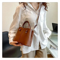 Designer Bag Knot Handle Bucket Bags for Women 2023 Brands Purses and Handbags Commute Black Shoulder Crossbody Bag Tote Clutch