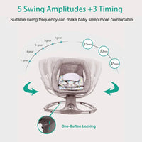 Electric Bluetooth Baby Cradle with Mosquito Net Bluetooth Music Baby Rocking Chair Multifunctional Baby Crib for Newborns 2024