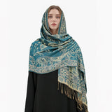 Bohemia Pashmina Hijab Scarf Long Muslim Cashmere Shawl Female Foulard Soft Turban Head Wraps For Women Headband Luxury Brand