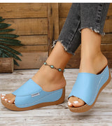 Women's Sandals Casual Heels Sandals Summer Woman Shoes Luxury Slippers Heeled Sandals Wedges Shoes Summer Footwear Women 2025