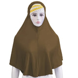 Muslim Women Instant Hijab Prayer Full Cover Chemo Cap One Piece Amira Scarf Shawls Veil Islamic Ramadan Khimar Turban Headwrap