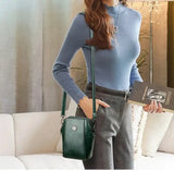 Single Shoulder Crossbody Bag Female Fashion Temperament Leather Women's Bag Vertical Mobile Phone Bag Crossbody Mini Small Bag