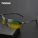 Polarized Sunglasses Men's Day and Night Driving Sun Glasses Vintage Polaroid Sun Glasses Male Windproof Goggle