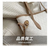 Large Capacity Bag Women's New Trendy and High-end Tote Bag Women's Summer Versatile Handheld Single Shoulder Commuting Bag