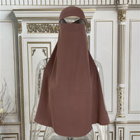 Niqab High Quality Nida Single Layer Ramadan Islamic Clothing EID Prayer Muslim Modest Women Hijab Khimar Jilbab Veil Niqab