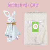 Personalized Baby Blanket Newborn Stroller Sleeping Dolls Custom Blanket With Name Soft Plush Soother Appease Towel Cover Gift