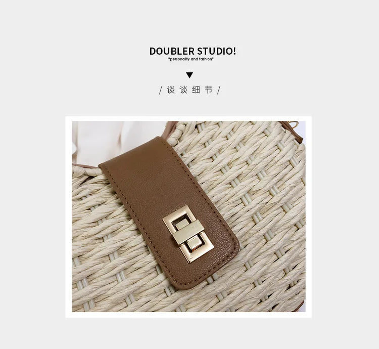 Wicker Rattan Summer Bag